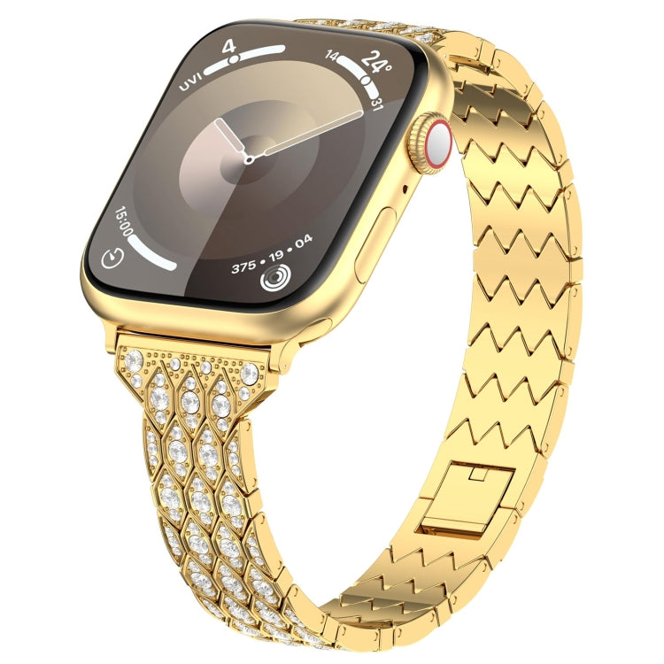 For Apple Watch SE 40mm Devil Eye Diamond Bracelet Metal Watch Band(Gold) - free shipping - PMC TechLife - Order now!