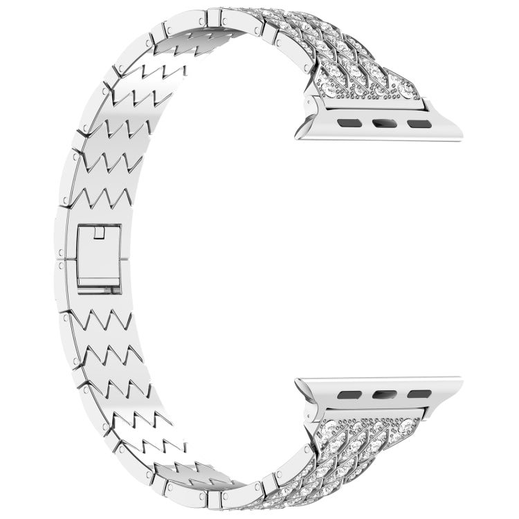 For Apple Watch Series 2 42mm Devil Eye Diamond Bracelet Metal Watch Band(Silver) - free shipping - PMC TechLife - Order now!