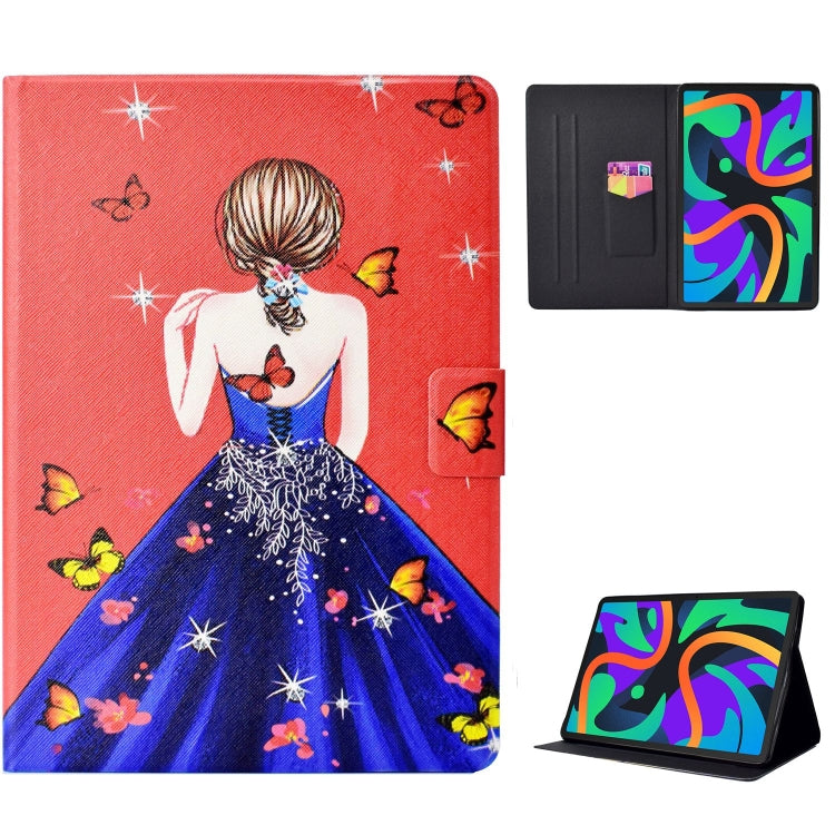 For Lenovo Tab M11/ Xiaoxin Pad 11 2024 Voltage Coloured Drawing Smart Leather Tablet Case(Girl Back) - Lenovo by PMC Jewellery | Online Shopping South Africa | PMC Jewellery | Buy Now Pay Later Mobicred