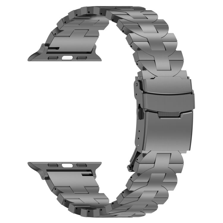 For Apple Watch Series 8 45mm Butterfly Type Titanium Steel Watch Band(Grey) - free shipping - PMC TechLife - Order now!