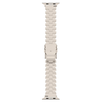 For Apple Watch Series 3 38mm Butterfly Type Titanium Steel Watch Band(Grey) - Watch Bands by PMC Jewellery | Online Shopping South Africa | PMC Jewellery