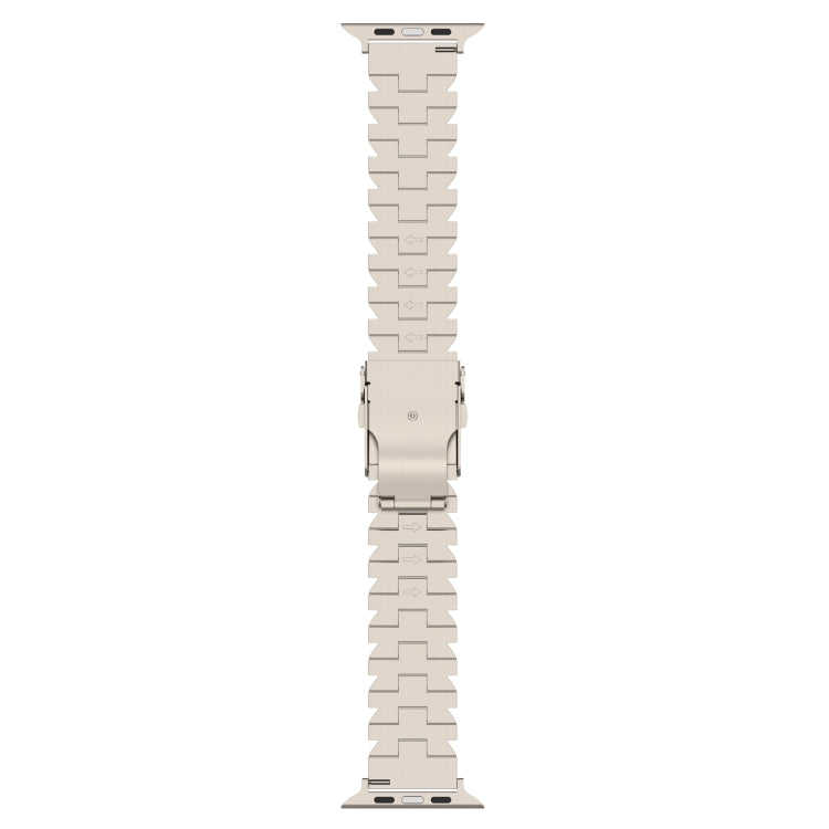 For Apple Watch Series 2 38mm Butterfly Type Titanium Steel Watch Band(Grey) - Watch Bands by PMC TechLife | Online Shopping South Africa | PMC TechLife