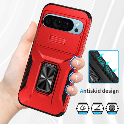 For Google Pixel 9 / Pixel 9 Pro Sliding Camshield Holder Phone Case(Red) - Google Cases by PMC Jewellery | Online Shopping South Africa | PMC Jewellery | Buy Now Pay Later Mobicred