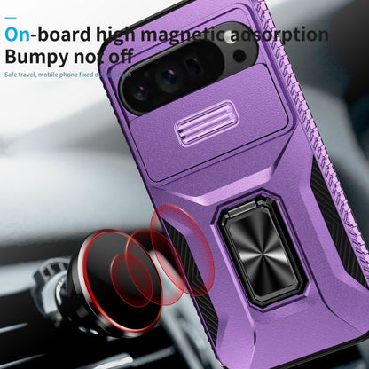 For Google Pixel 9 Pro XL Sliding Camshield Holder Phone Case(Purple) - Google Cases by PMC Jewellery | Online Shopping South Africa | PMC Jewellery | Buy Now Pay Later Mobicred