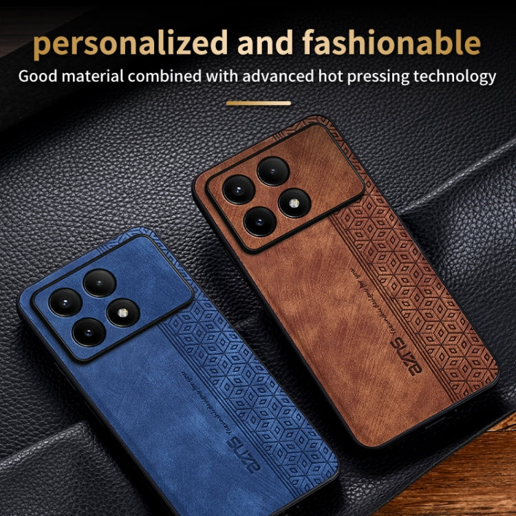 For Xiaomi Redmi K70 AZNS 3D Embossed Skin Feel Phone Case(Brown) - Xiaomi Cases by AZNS | Online Shopping South Africa | PMC Jewellery | Buy Now Pay Later Mobicred