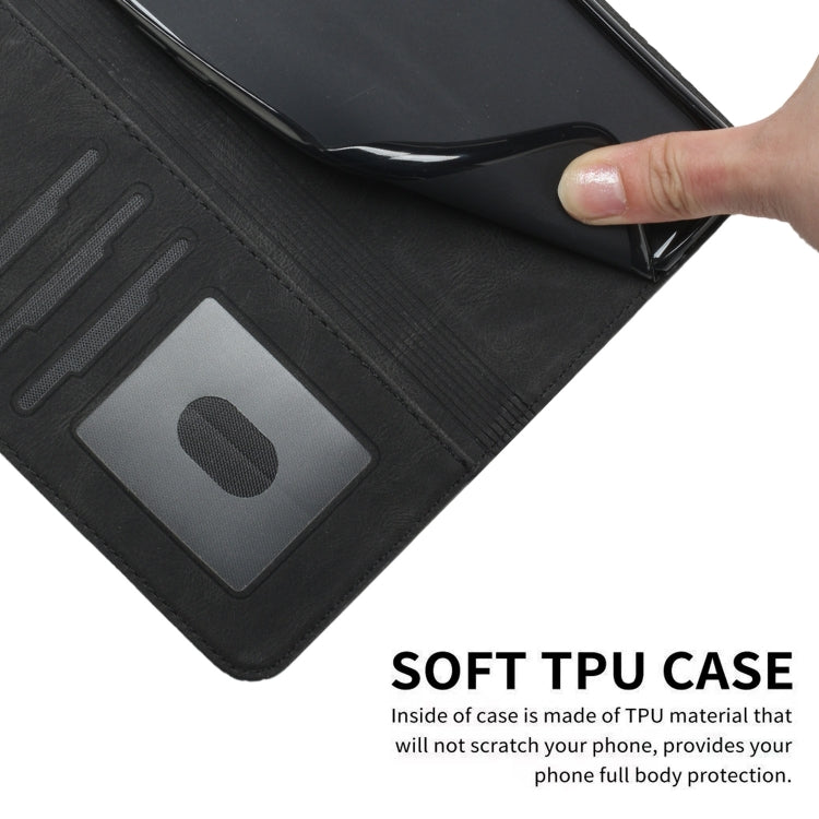 For Google Pixel 9 Cubic Skin Feel Flip Leather Phone Case(Black) - Google Cases by PMC TechLife | Online Shopping South Africa | PMC TechLife | Buy Now Pay Later Mobicred