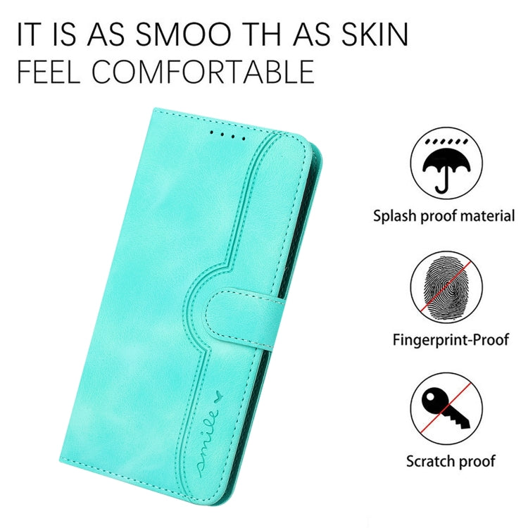 For Google Pixel 9 Heart Pattern Skin Feel Leather Phone Case(Light Blue) - Google Cases by PMC Jewellery | Online Shopping South Africa | PMC Jewellery | Buy Now Pay Later Mobicred