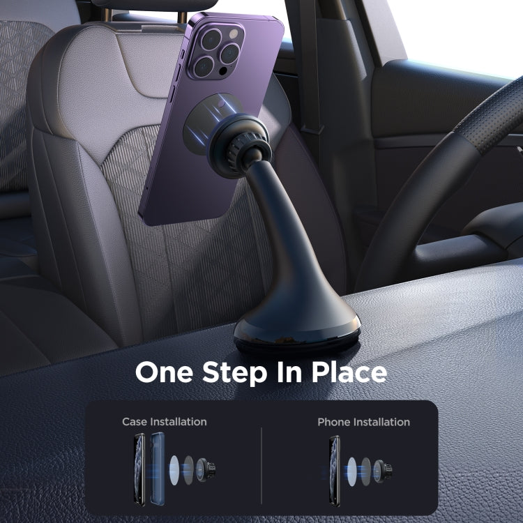 JOYROOM JR-ZS356 Magnetic Car Suction Cup Phone Holder(Black) - Car Holders by JOYROOM | Online Shopping South Africa | PMC TechLife | Buy Now Pay Later Mobicred