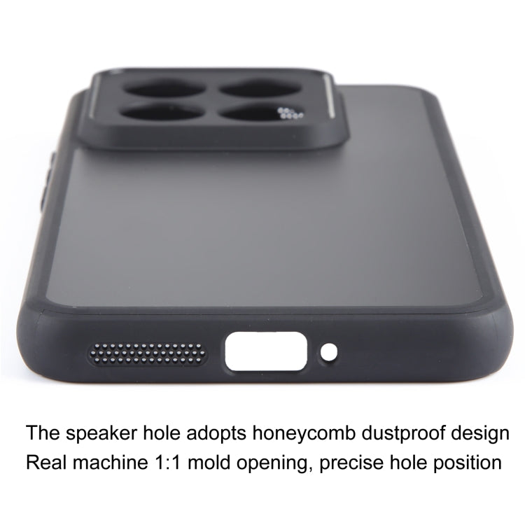 For Xiaomi 14 Pro Fine Pore Matte Black TPU + PC Phone Case - 14 Pro Cases by PMC TechLife | Online Shopping South Africa | PMC TechLife | Buy Now Pay Later Mobicred