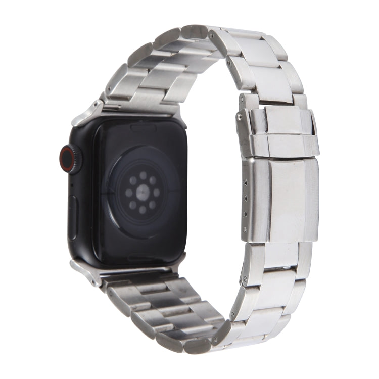 For Apple Watch 42mm Three-Bead Stainless Steel Watch Band(Silver) - free shipping - PMC TechLife - Order now!