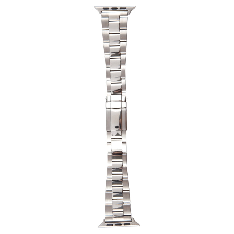 For Apple Watch 42mm Three-Bead Stainless Steel Watch Band(Silver) - free shipping - PMC TechLife - Order now!