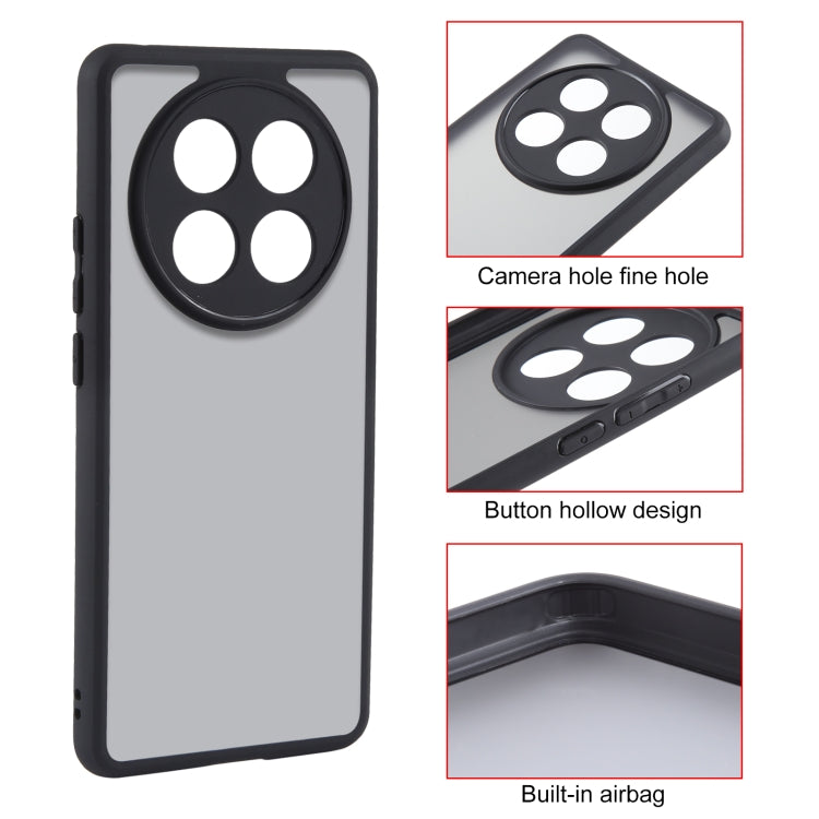 For OPPO A2 Pro Fine Pore Matte Black TPU + PC Phone Case - A2 Pro Cases by PMC TechLife | Online Shopping South Africa | PMC TechLife | Buy Now Pay Later Mobicred