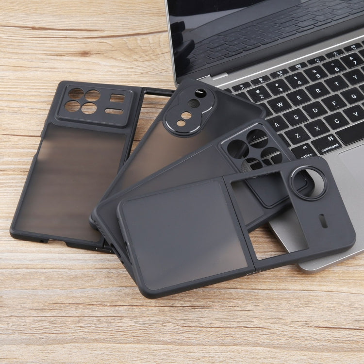 For OPPO A2 Pro Fine Pore Matte Black TPU + PC Phone Case - A2 Pro Cases by PMC TechLife | Online Shopping South Africa | PMC TechLife | Buy Now Pay Later Mobicred