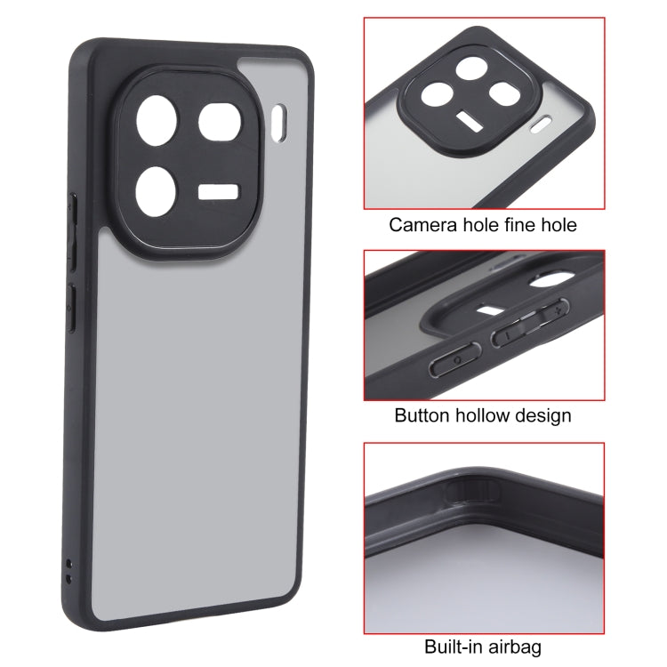 For vivo iQOO 12 Fine Pore Matte Black TPU + PC Phone Case - iQOO 12 Cases by PMC TechLife | Online Shopping South Africa | PMC TechLife | Buy Now Pay Later Mobicred