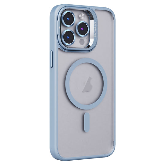 For iPhone 13 Pro Max Invisible Lens Holder PC + TPU Frosted MagSafe Phone Case(Blue) - iPhone 13 Pro Max Cases by PMC Jewellery | Online Shopping South Africa | PMC Jewellery