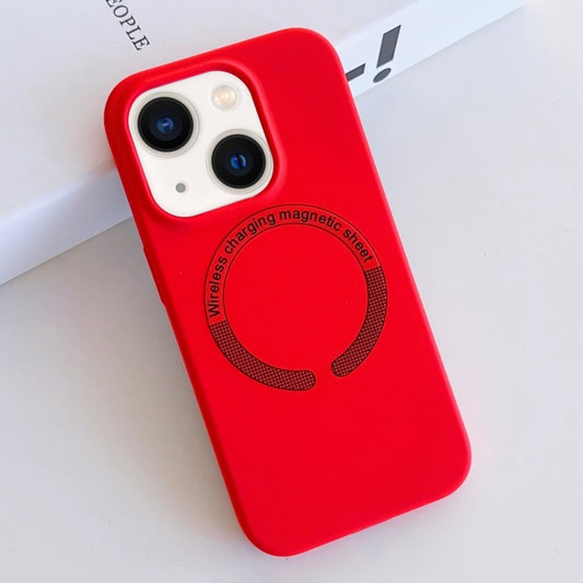 For iPhone 13 MagSafe Magnetic Liquid Silicone Phone Case(Red) - iPhone 13 Cases by PMC Jewellery | Online Shopping South Africa | PMC Jewellery