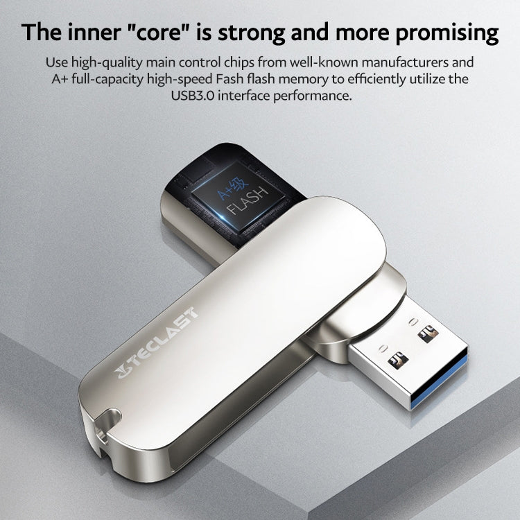 Teclast Leishen Plus Series USB3.0 Twister Flash Drive, Memory:32GB(Silver) - free shipping - PMC Jewellery - Order now!