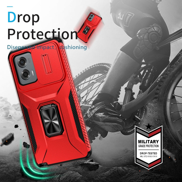 For Motorola Moto G Stylus 2024 Sliding Camshield Holder Phone Case(Red) - Motorola Cases by PMC Jewellery | Online Shopping South Africa | PMC Jewellery | Buy Now Pay Later Mobicred