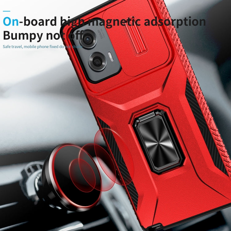 For Motorola Moto G Stylus 2024 Sliding Camshield Holder Phone Case(Red) - Motorola Cases by PMC Jewellery | Online Shopping South Africa | PMC Jewellery | Buy Now Pay Later Mobicred