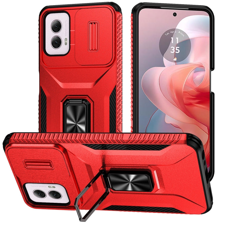 For Motorola Moto G Power 2024 Sliding Camshield Holder Phone Case(Red) - Motorola Cases by PMC Jewellery | Online Shopping South Africa | PMC Jewellery | Buy Now Pay Later Mobicred