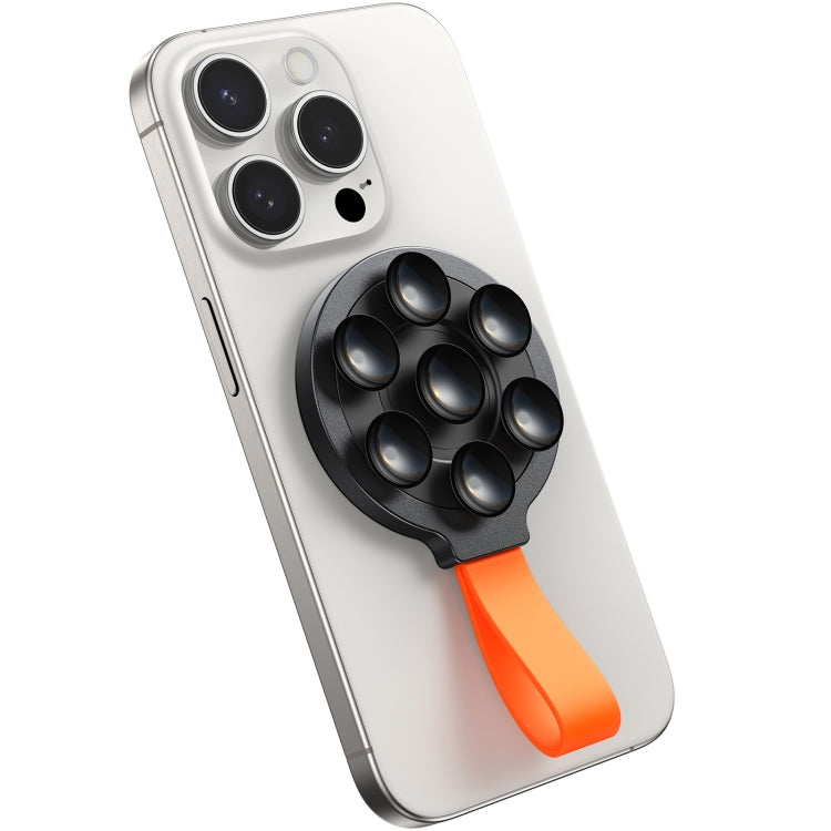 JOYROOM JR-ZS393 Suction Cup Magnetic Phone Holder(Black Orange) - Hand-Sticking Bracket by JOYROOM | Online Shopping South Africa | PMC Jewellery