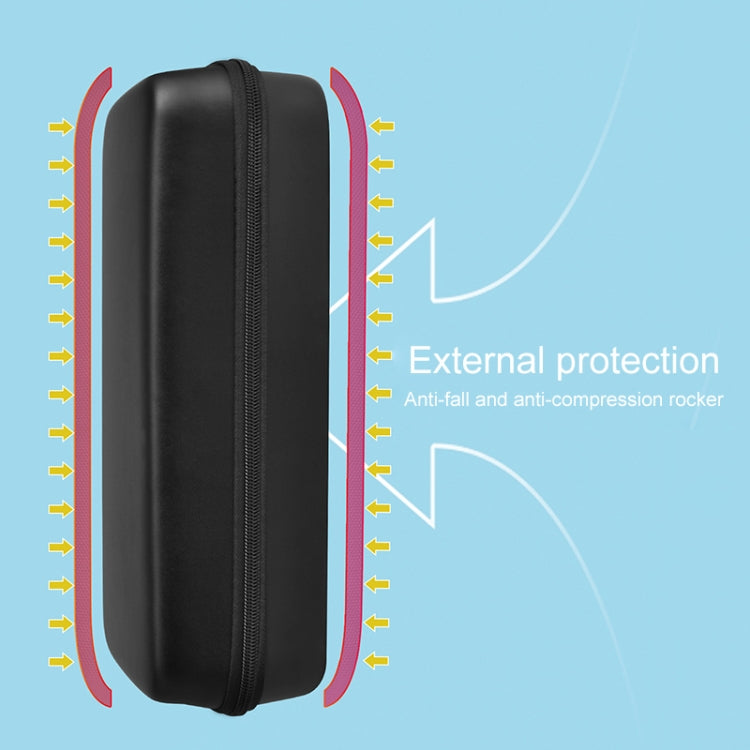 For Lenovo Legion Go  Portable EVA Leather Grain Game Console Storage Bag(Black) - Accessories by PMC TechLife | Online Shopping South Africa | PMC TechLife