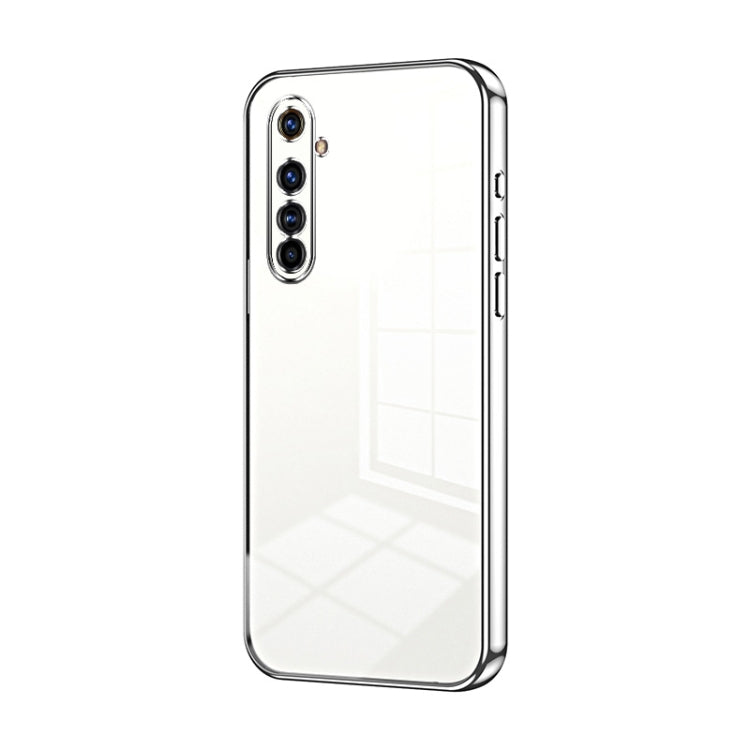 For Realme X50 Pro Transparent Plating Fine Hole Phone Case(Silver) - Realme Cases by PMC TechLife | Online Shopping South Africa | PMC TechLife