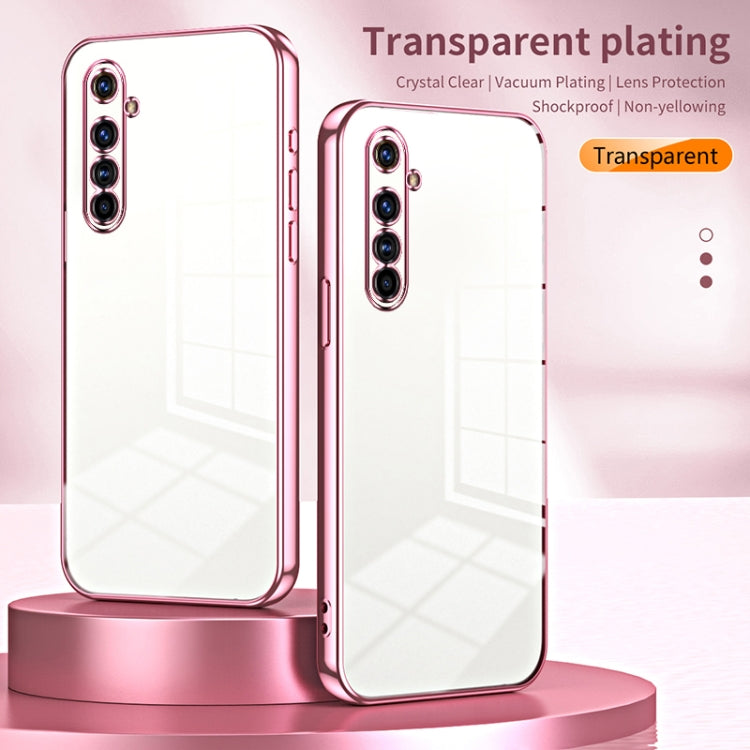 For Realme X50 Pro Transparent Plating Fine Hole Phone Case(Silver) - Realme Cases by PMC TechLife | Online Shopping South Africa | PMC TechLife