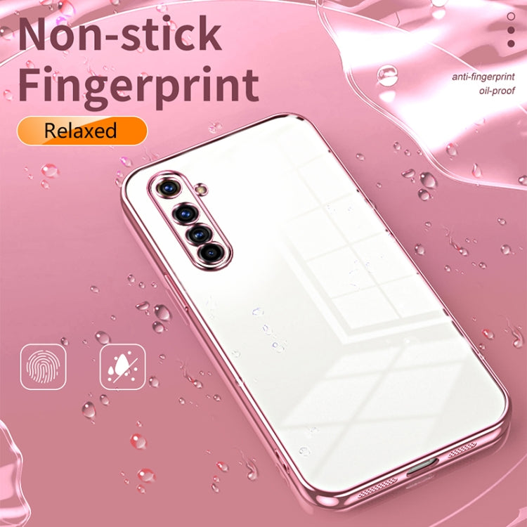 For Realme X50 Pro Transparent Plating Fine Hole Phone Case(Silver) - Realme Cases by PMC TechLife | Online Shopping South Africa | PMC TechLife