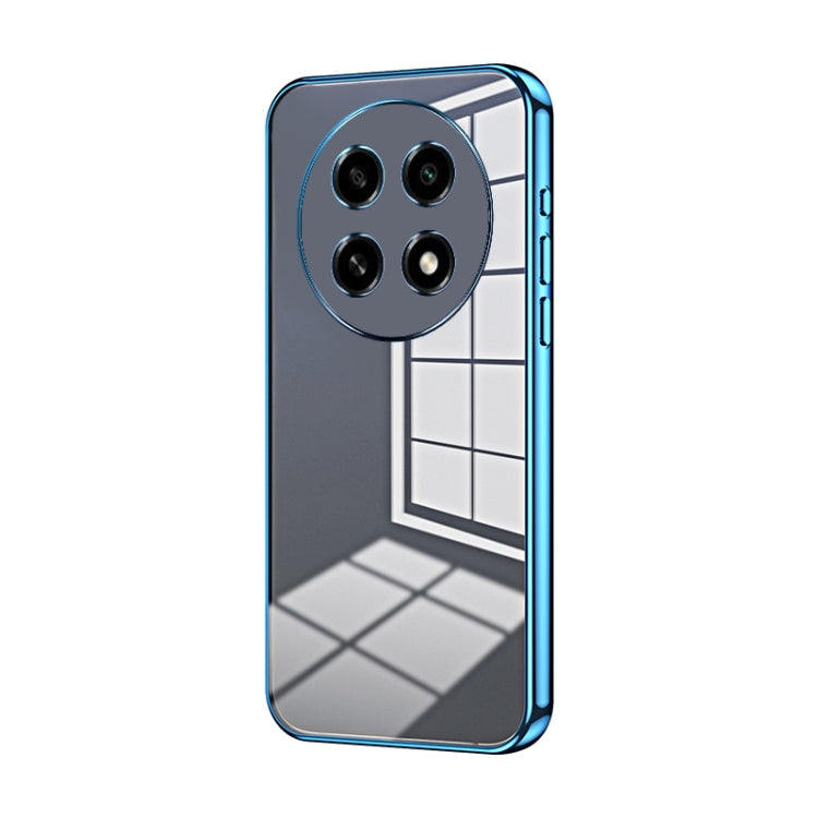 For OPPO A2 Pro Transparent Plating Fine Hole Phone Case(Blue) - A2 Pro Cases by PMC TechLife | Online Shopping South Africa | PMC TechLife | Buy Now Pay Later Mobicred