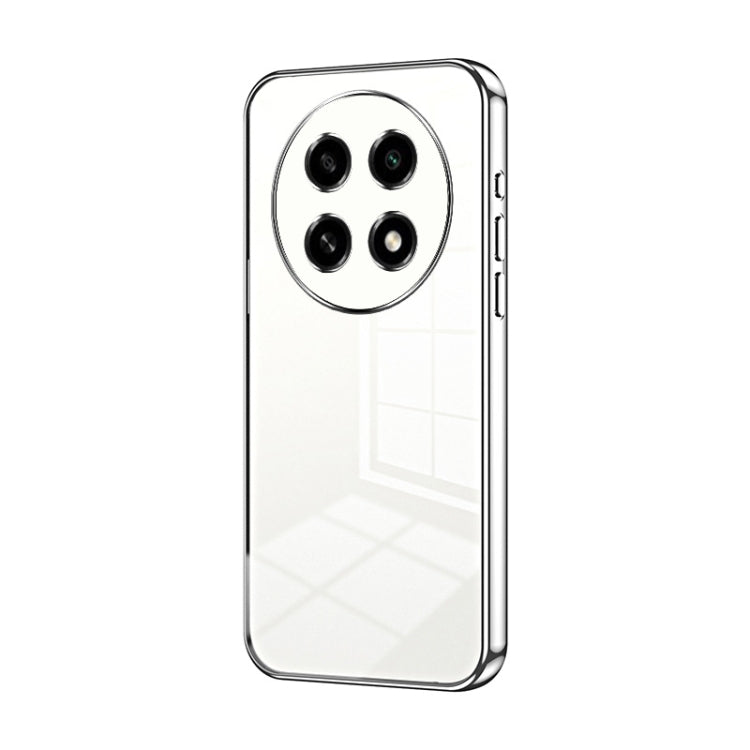 For OPPO A2 Pro Transparent Plating Fine Hole Phone Case(Silver) - A2 Pro Cases by PMC TechLife | Online Shopping South Africa | PMC TechLife | Buy Now Pay Later Mobicred