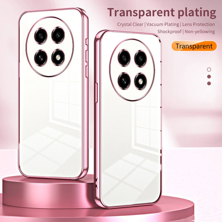 For OPPO A2 Pro Transparent Plating Fine Hole Phone Case(Silver) - A2 Pro Cases by PMC TechLife | Online Shopping South Africa | PMC TechLife | Buy Now Pay Later Mobicred