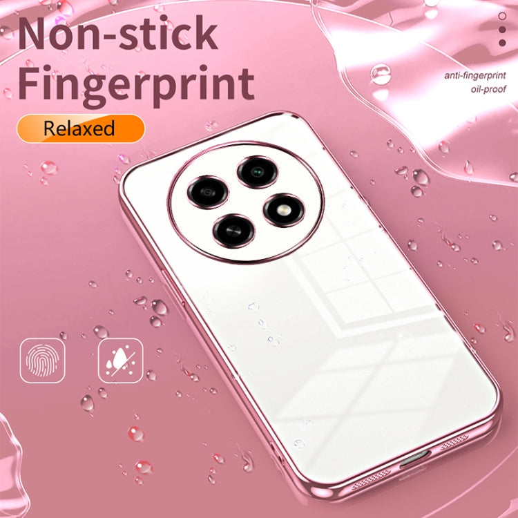 For OPPO A2 Pro Transparent Plating Fine Hole Phone Case(Silver) - A2 Pro Cases by PMC TechLife | Online Shopping South Africa | PMC TechLife | Buy Now Pay Later Mobicred