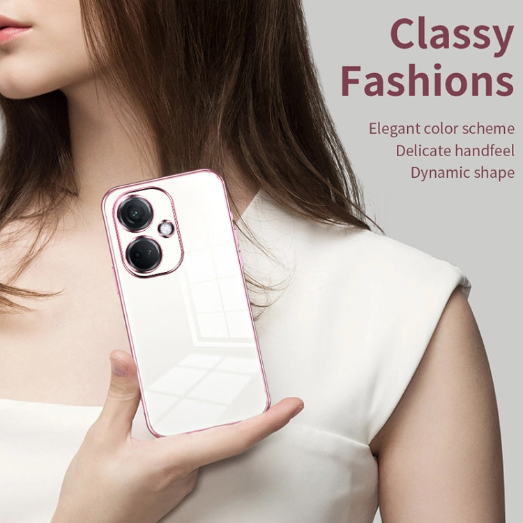 For OPPO K11 Transparent Plating Fine Hole Phone Case(Gold) - free shipping - PMC TechLife - Order now!