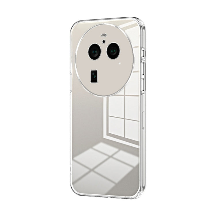 For OPPO Find X6 Pro Transparent Plating Fine Hole Phone Case(Transparent) - OPPO Cases by PMC TechLife | Online Shopping South Africa | PMC TechLife | Buy Now Pay Later Mobicred