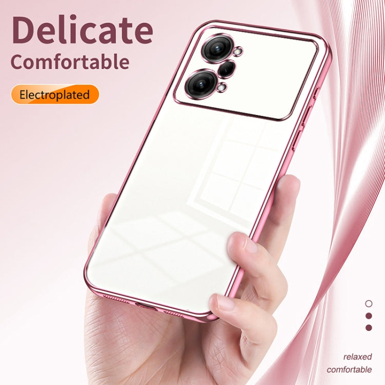 For OPPO K10 Pro Transparent Plating Fine Hole Phone Case(Black) - OPPO Cases by PMC TechLife | Online Shopping South Africa | PMC TechLife | Buy Now Pay Later Mobicred