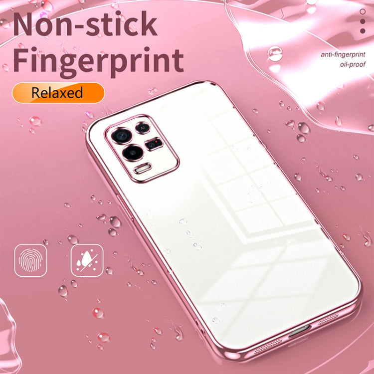 For OPPO K9x Transparent Plating Fine Hole Phone Case(Green) - free shipping - PMC TechLife - Order now!