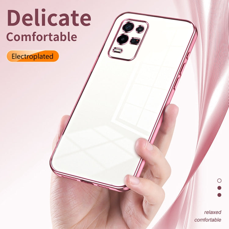 For OPPO K9x Transparent Plating Fine Hole Phone Case(Green) - free shipping - PMC TechLife - Order now!