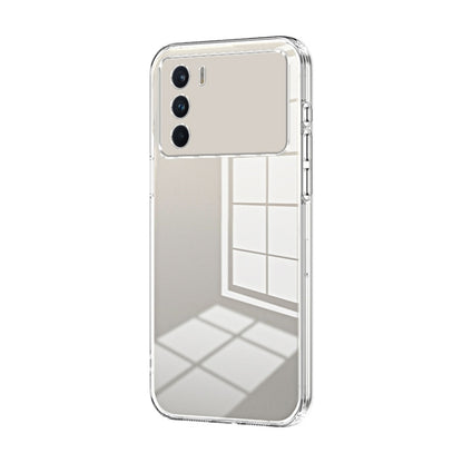 For OPPO K9 Pro Transparent Plating Fine Hole Phone Case(Transparent) - OPPO Cases by PMC Jewellery | Online Shopping South Africa | PMC Jewellery | Buy Now Pay Later Mobicred