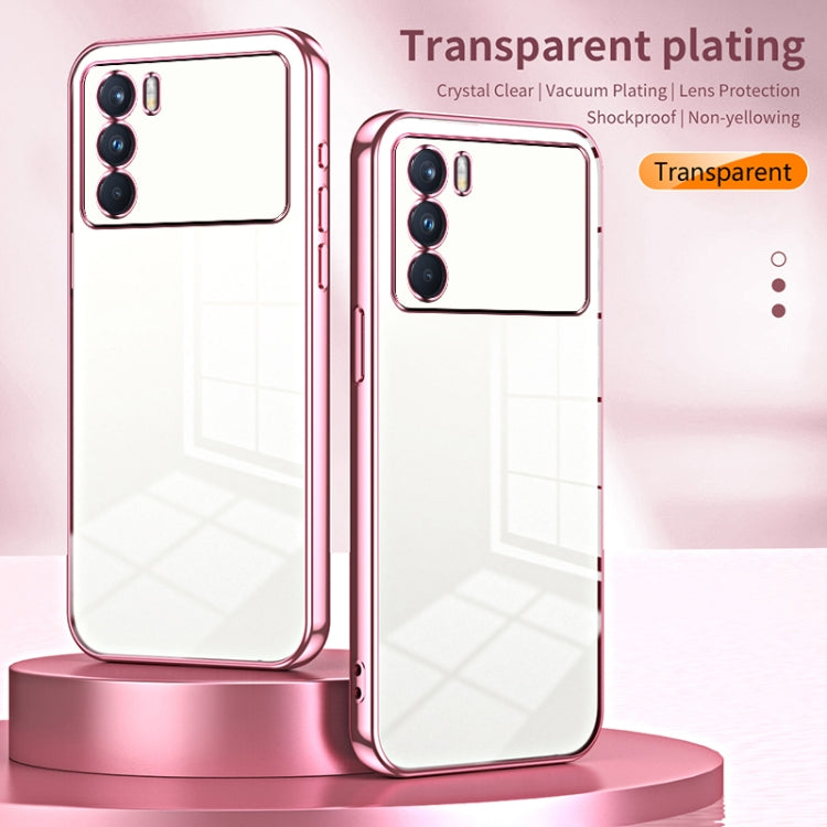 For OPPO K9 Pro Transparent Plating Fine Hole Phone Case(Transparent) - OPPO Cases by PMC Jewellery | Online Shopping South Africa | PMC Jewellery | Buy Now Pay Later Mobicred