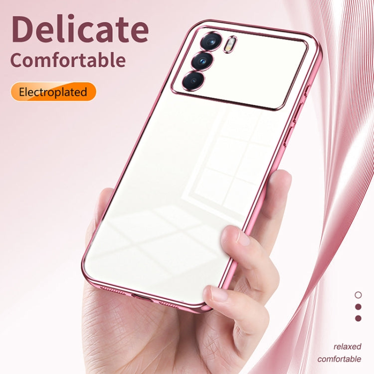 For OPPO K9 Pro Transparent Plating Fine Hole Phone Case(Black) - OPPO Cases by PMC Jewellery | Online Shopping South Africa | PMC Jewellery | Buy Now Pay Later Mobicred