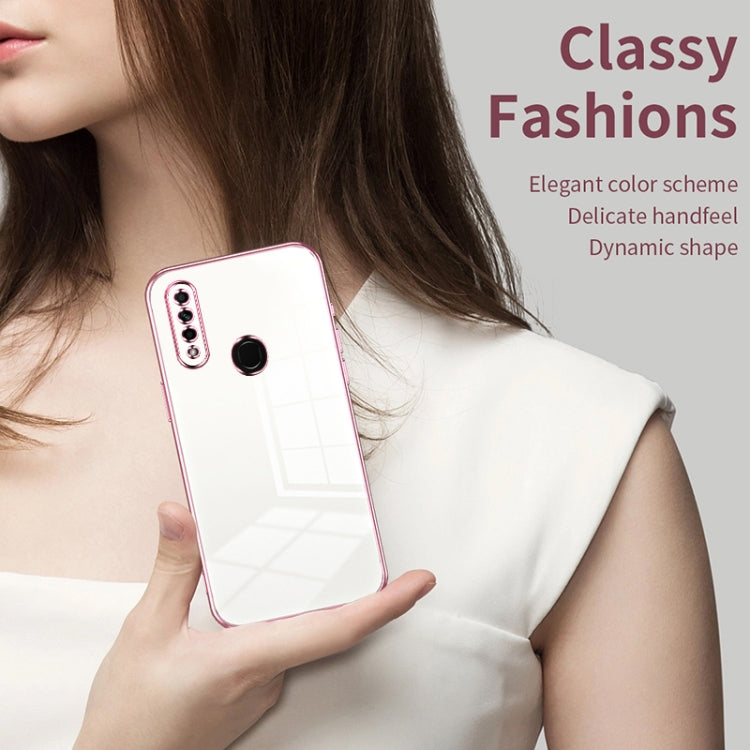 For OPPO A8 / A31 2020 Transparent Plating Fine Hole Phone Case(Blue) - free shipping - PMC TechLife - Order now!