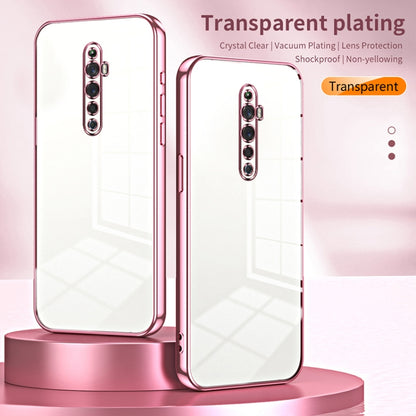 For OPPO Reno2 Z / Reno2 F Transparent Plating Fine Hole Phone Case(Green) - OPPO Cases by PMC Jewellery | Online Shopping South Africa | PMC Jewellery | Buy Now Pay Later Mobicred