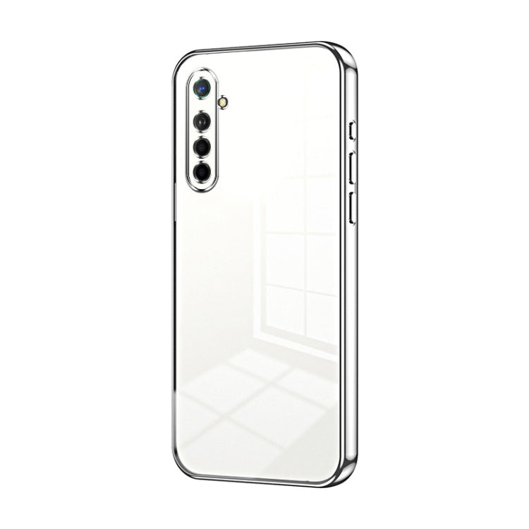 For OPPO K5 / Realme XT/XT 730G Transparent Plating Fine Hole Phone Case(Silver) - OPPO Cases by PMC Jewellery | Online Shopping South Africa | PMC Jewellery | Buy Now Pay Later Mobicred