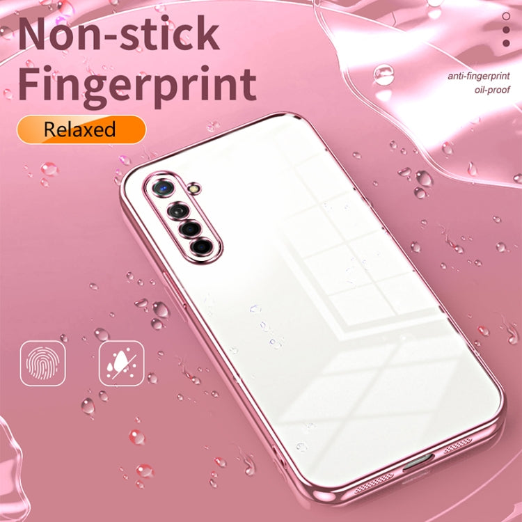 For OPPO K5 / Realme XT/XT 730G Transparent Plating Fine Hole Phone Case(Silver) - OPPO Cases by PMC TechLife | Online Shopping South Africa | PMC TechLife | Buy Now Pay Later Mobicred