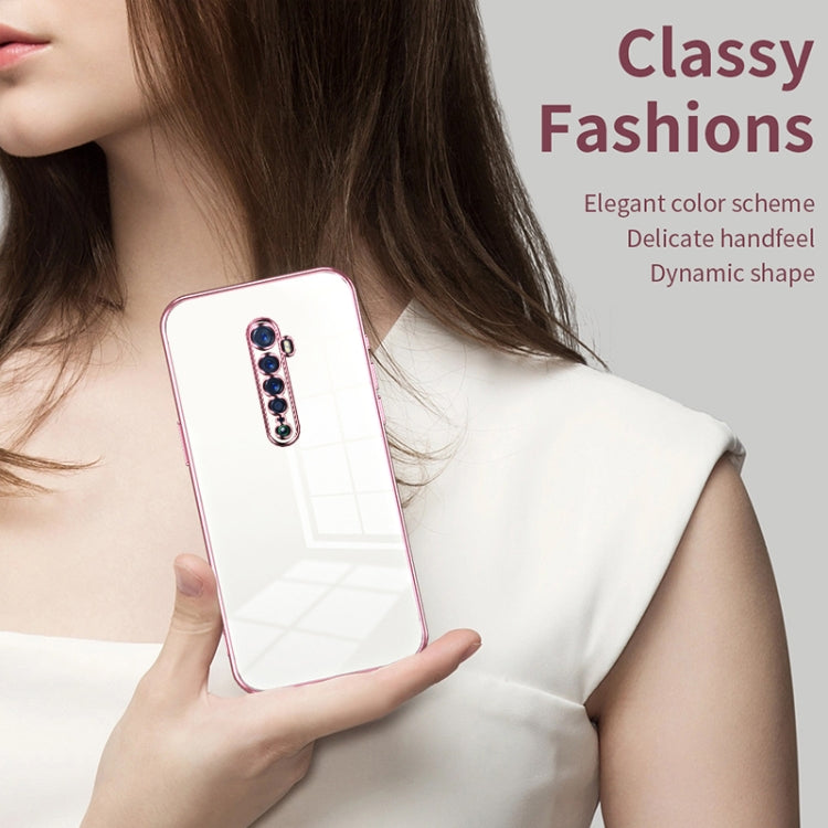 For OPPO Reno2 Transparent Plating Fine Hole Phone Case(Silver) - OPPO Cases by PMC TechLife | Online Shopping South Africa | PMC TechLife | Buy Now Pay Later Mobicred