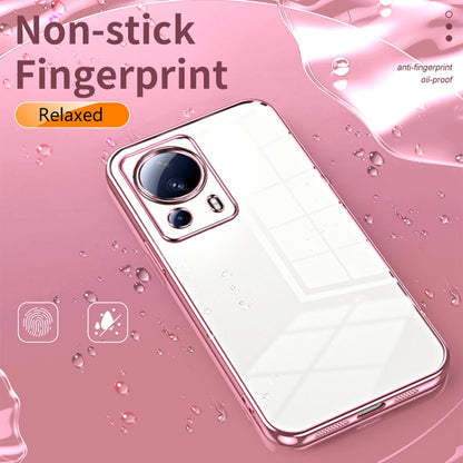 For Xiaomi Civi 2 / 13 Lite Transparent Plating Fine Hole Phone Case(Gold) - 13 Lite Cases by PMC Jewellery | Online Shopping South Africa | PMC Jewellery | Buy Now Pay Later Mobicred