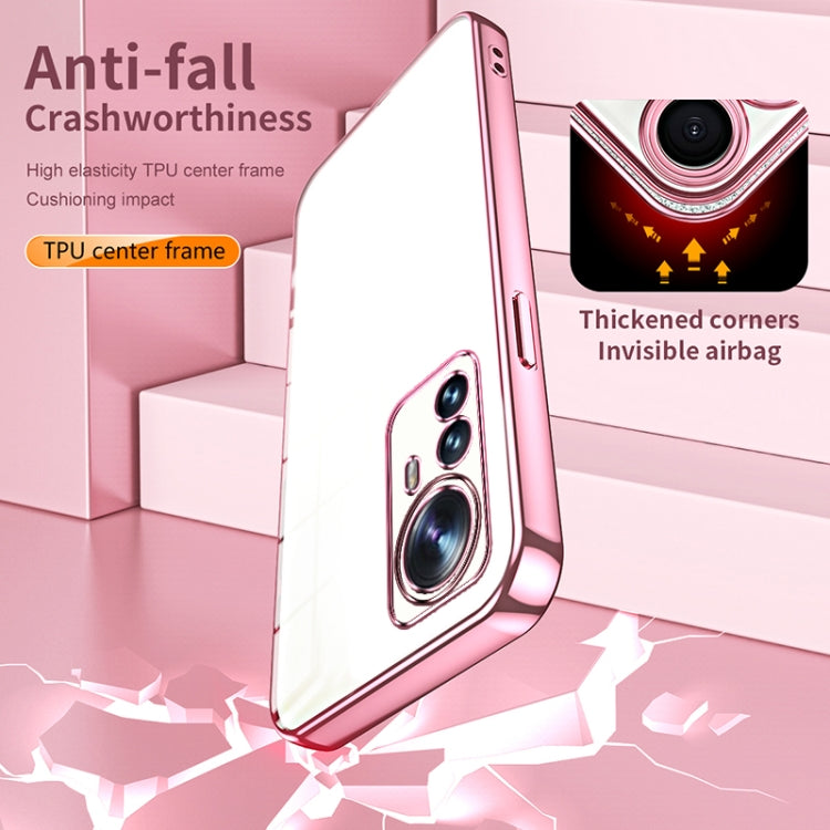 For Xiaomi 12 Pro / 12S Pro Transparent Plating Fine Hole Phone Case(Transparent) - Xiaomi Cases by PMC TechLife | Online Shopping South Africa | PMC TechLife | Buy Now Pay Later Mobicred