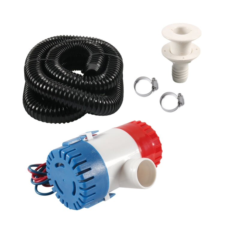 12V-1100GPH Boat / RV Bilge Sump Water Pump with Black Drain Pipe - free shipping - PMC TechLife - Order now!