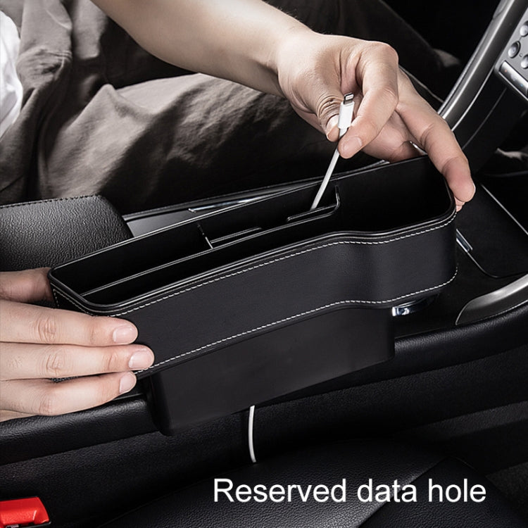 Car Multi-functional Console Box Cup Holder Seat Gap Side Storage Box, Frizzled Feather Style, Color:Grey(Front Passenger Seat) - Stowing Tidying by PMC TechLife | Online Shopping South Africa | PMC TechLife | Buy Now Pay Later Mobicred